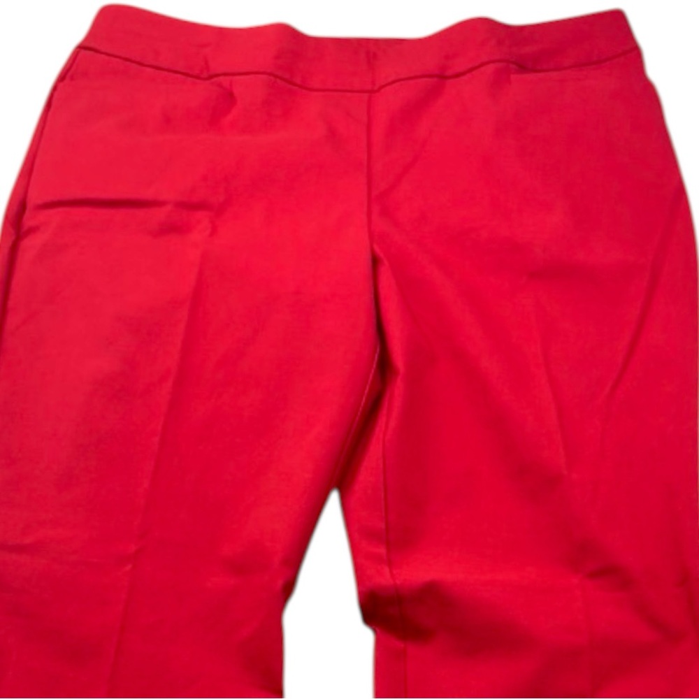 Chicos High Rise‎ Dress Pants Womens 6R Red Straight Leg Careercore Office Ready